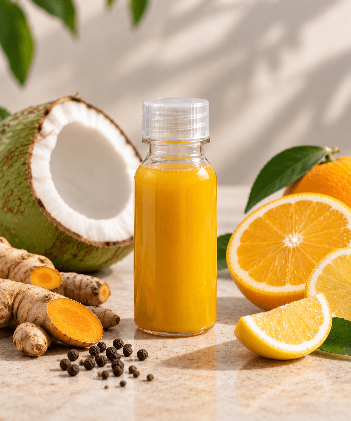 Radiance cold-pressed juice bottle